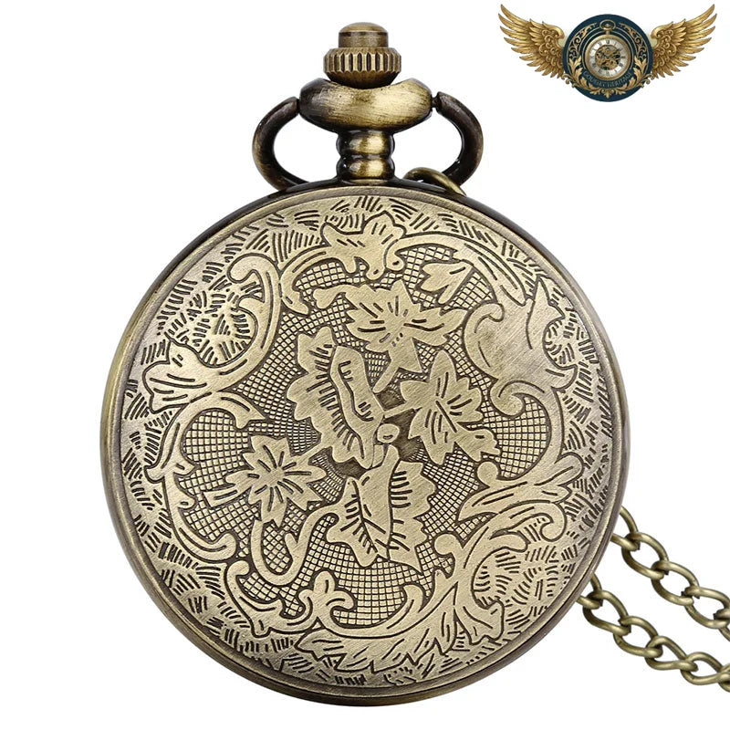 Relique Cosmique - Montre Pendentif Gousset Chasseur Quartz Bronze - Vue 5 - Gousset-heritage
