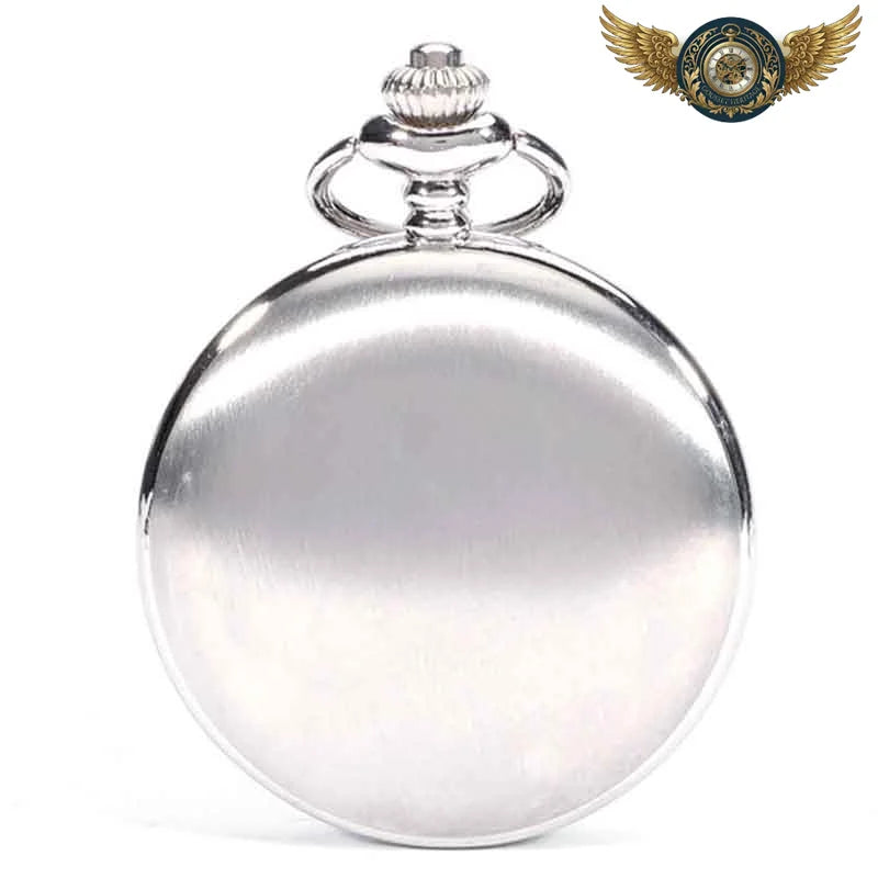 Savonnette Le Dandy - Montre de Poche Quartz Acier Lisse - Vue 2 - Gousset-heritage