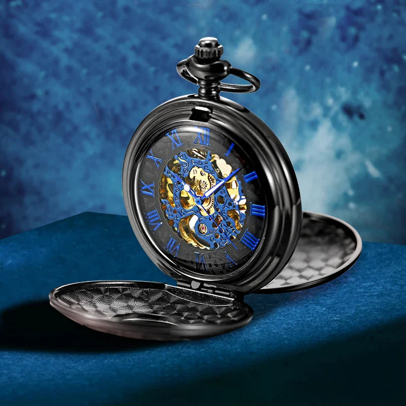 L'Ombre Gravée – Gousset Demi-Chasseur, Calibre Squelette Bleu - Vue 4