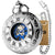 L'oracle Noir - Montre Gousset Squelette Mécanique Bleu - modèle Argent - Gousset-heritage