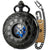 L'oracle Noir - Montre Gousset Squelette Mécanique Bleu - modèle Noir - Gousset-heritage