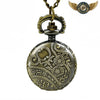 Talisman Lotus - Montre Pendentif Bronze Antique Quartz - Vue 2 - Gousset-heritage