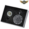 Talisman de l'Ombre - Montre Gousset Full Hunter Noire Gravée - Vue 1 - Gousset-heritage