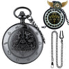 Talisman de l'Ombre - Montre Gousset Full Hunter Noire Gravée - Vue 2 - Gousset-heritage