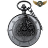 Talisman de l'Ombre - Montre Gousset Full Hunter Noire Gravée - Vue 4 - Gousset-heritage